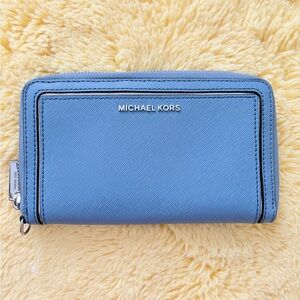 Michael Kors Sky Blue Clutch